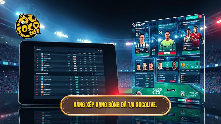 Bảng xếp hạng bóng đá tại Socolive.