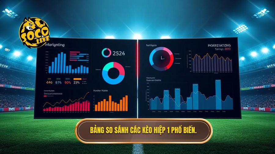 Bảng so sánh các kèo hiệp 1 phổ biến.